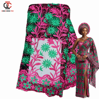 Tissu en dentelle brodée de pierres africaines de haute qualité, 100 % polyester, tissu en dentelle française perlée pour occasions spéciales haut de gamme