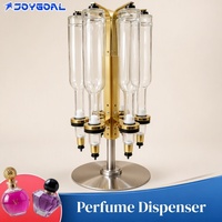 Distributeur rotatif de parfum pour 6 flacons, présentoir rotatif pour bar à parfums, utilisé pour les activités commerciales, les banquets, les mariages