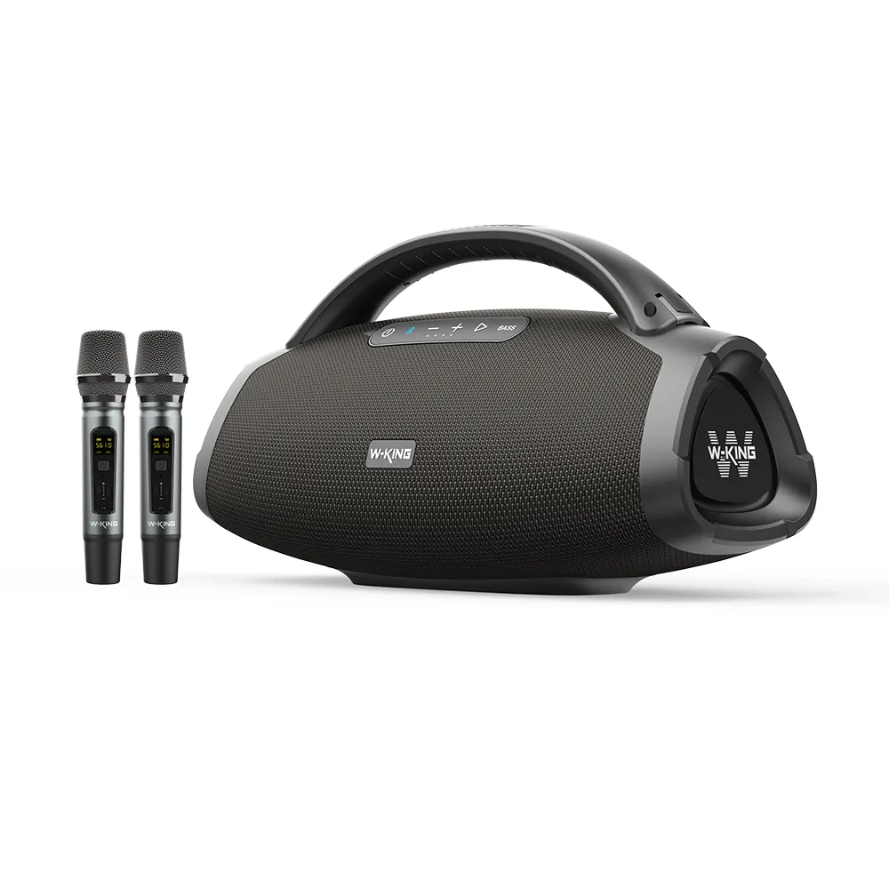 Meilleure vente D20 IPX6 étanche extérieur 200W boombox haut-parleur Bluetooth portable, avec deux microphones, grande batterie pour l'extérieur