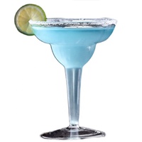 236ml 8oz Jetable Margarita Verre Banquet Vin Rouge Vin de Champagne En Plastique Avec Base Séparée