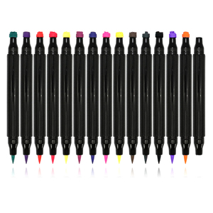 Stylo Eyeliner liquide à double extrémité, imperméable à l'eau, noir, bleu, crayon graphique, tampons faciaux personnalisés, quatre motifs, <span class=keywords><strong>eye</strong></span>-<span class=keywords><strong>liner</strong></span>-long - Product Image 6