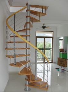 CBMMart <span class=keywords><strong>Escalier</strong></span> intérieur en colimaçon moderne préfabriqué en <span class=keywords><strong>bois</strong></span> massif et fer avec marches en <span class=keywords><strong>bois</strong></span> <span class=keywords><strong>Escalier</strong></span> extérieur en colimaçon en métal - Product Image 6