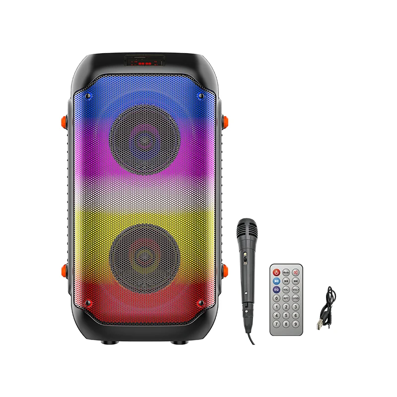 SING-E JQS4401 Dual 4 Inch Portable Party Speaker - 25W BT