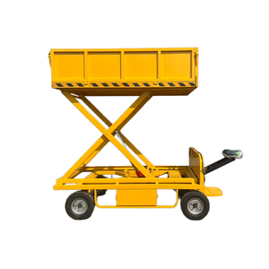 Chariot de levage manuel hydraulique OEM/ODM pour le transport de petits échafaudages et tables élévatrices à ciseaux - Product Image 4
