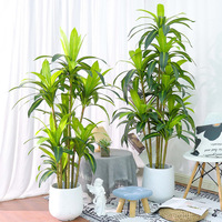 Große Nordische Künstliche Dracaena Bonsai Pflanze für Innendekoration, Künstlicher Brasilholz-Baum, Künstliche Grünpflanze als Dekoration, Großhandel