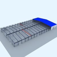 Atelier en acier préfabriqué structure d'entrepôt usine bâtiment maison préfabriquée