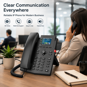 Telefono IP di Rete PoE Aziendale con 4 Linee SIP per VoIP - Product Image 4