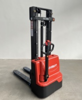 Apilador Eléctrico de Palets HELI CE de 1.2 Toneladas, Tipo Walkie, con Mástil Ajustable de 3500mm y Patas Anchas