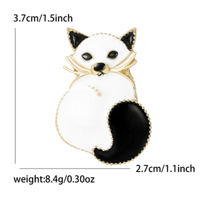 Broche <span class=keywords><strong>renard</strong></span> simple et mignonne pour femme, accessoire vestimentaire polyvalent et élégant, motif animalier pour poitrine, idéale pour les banquets - Product Image 5