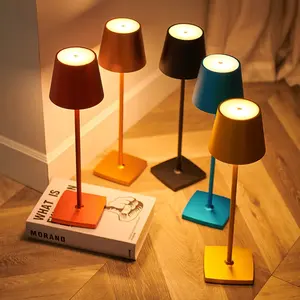 Rechargeable Cordless LED Lamp With Touch Stepless Dimming 3 Color Temperature Portable Modernist Lamp Nordic Design Table Lamp