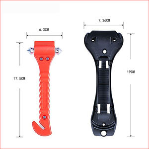 Sabuk Pengaman Mobil, Sabuk Pisau Pengaman Palu Keselamatan Darurat 2 In 1, Palu Keselamatan Mobil Baja Karbon ABS, Sabuk Pisau Pengaman - Product Image 2