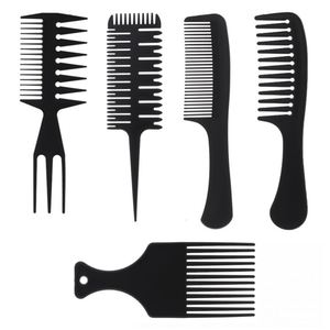 Custom Logo Plastic Antistatic Hair Styling <b>Comb</b> Black Barber <b>Comb</b> High Quality Hair Pick Afro <b>Comb</b> - Product Image 1