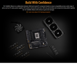Tarjeta Madre A SUS TUF GAMING B760M-PLUS WIFI DDR4 mATX LGA1700 Compatible con CPU Intel de 12.ª, 13.ª y 14.ª Generación, DDR4, PCIe 4.0, Wi-Fi 6 - Product Image 3