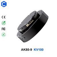 Moteur robotique CubeMars AK80-9 V3.0 KV100 à engrenages planétaires sans balais DC 48V pour exosquelette