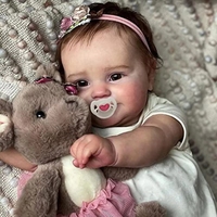 Muñeca Bebé Reborn de Silicona Suave de 20 Pulgadas Hecha a Mano, Juguete Realista de Alta Simulación para Niñas
