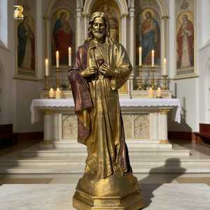 Estatua <span class=keywords><strong>de</strong></span> Latón <span class=keywords><strong>de</strong></span> Tamaño Real del Sagrado Corazón <span class=keywords><strong>de</strong></span> Jesús, Estilo Religioso, en Venta - Product Image 1