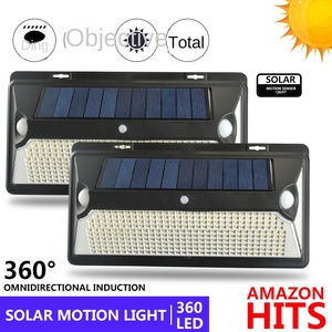 Meilleur vendeur 100 Led solaire alimenté PIR capteur de mouvement extérieur solaire applique murale IP65 étanche applique murale pour jardin - Product Image 6