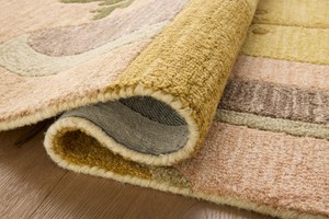 Tapis en laine moderne fait main de luxe, sur mesure, à poils longs, antidérapant, adapté aux animaux domestiques, lavable, pour salon, hôtel, extérieur - Product Image 2