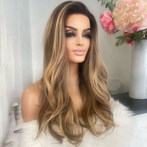 Parrucche in Capelli Umani Europei Vergini Naturali Biondi di Alta Qualità con Pizzo HD Invisibile e Nodi Sbiancati Colore Marrone - Product Image 4