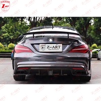 Diffuseur arrière en fibre de carbone Z-ART 2014-2019 CLA pour Benz C117, spoiler bas en fibre de carbone pour pare-chocs arrière CLA C117, pièces de pare-chocs pour voiture