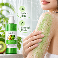 Gel Douche Exfoliant au Kiwi en Gros OEM & ODM 300ml – Blanchissant, Nettoyant en Profondeur, Éclaircissant pour la Peau