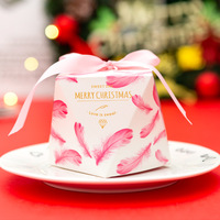 Boîte de biscuits aux bonbons apple, personnalisées, créative, pour noël, 50 pièces