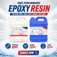 Résine Époxy CNMI AB Transparente Qualité Alimentaire Kit de Résine Époxy Liquide Cristalline pour Table en Résine HL210 2:1