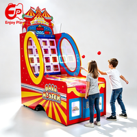 Machine de jeu d'arcade à monnayeur de lancer de balles avec système de récompense, thème Carnaval et Cirque, pour Centres de Jeux et Centres Commerciaux, Vente en Gros