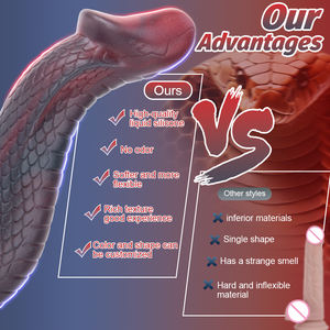 ดิ๊กโด้รูปงูแฟนตาซี คิงโคบร้า สำหรับนวดจุดจีและต่อมลูกหมาก ของเล่นทางเพศ ดิ๊กโด้รูปทรงเอเลี่ยน พร้อมจุกดูดสุญญากาศแรง - Product Image 2