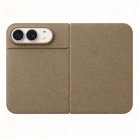 Étui de téléphone TechWoven pour iPhone Duo, support pliable, housse de protection en tissu