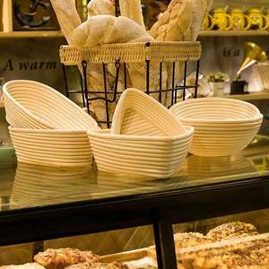 Boulanger A <span class=keywords><strong>Pain</strong></span> Robuste Bannetons Pour Le Levain Grattoir Bol Pate Panier Baneton Au Corbeille En Bois Meilleurs Paniers - Product Image 4