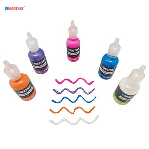 Giá thấp 3D vải sơn 12 màu sắc long lanh kim loại phát sáng trong bóng tối dệt sơn Kit - Product Image 3