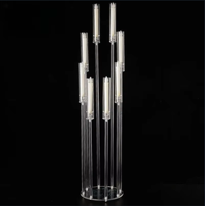 อุปกรณ์จัดงานปาร์ตี้ ของตกแต่งโต๊ะงานแต่งงาน เชิงเทียนโลหะสีทอง อะคริลิค ที่วางเทียน เชิงเทียนประดับกลางโต๊ะ คริสต์มาส อีสเตอร์ - Product Image 1