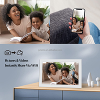 Artıları Frameo WiFi dijital fotoğraf çerçevesi IPS dokunmatik ekran resim çerçevesi APP üzerinden elektronik otomatik döndür duvar monte fotoğraf Video