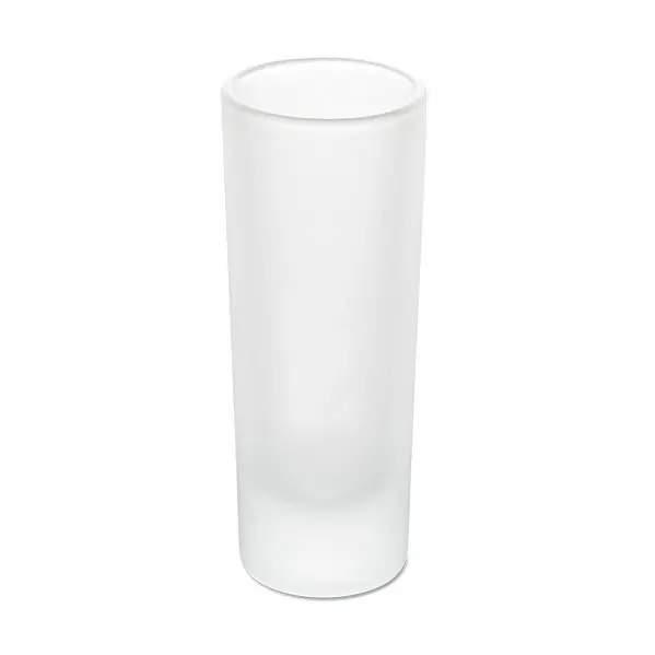 Hot sale 2oz 60ml frosted white glass shooter sublimation shot glasses blanks tall shot glass set of 4
