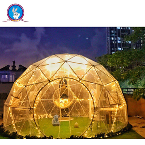 Tente <span class=keywords><strong>bulle</strong></span> gonflable en PVC populaire, transparente, avec structure métallique, imperméable, résistante aux intempéries, durable, pompe électrique, installation facile, pour le camping - Product Image 2