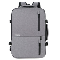 Mochila Impermeable Oxford Expandible de 10 cm, 3 en 1, con Carga USB, Almacenamiento Multinivel, Transpirable, para Viajes, Portátil de 15.6 Pulgadas