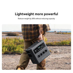 DEMUDA M10 2400W 1920Wh LiFePO4 สถานีไฟฟ้าพกพา ชาร์จเร็ว ความจุสูง 75000mAh เครื่องกำเนิดไฟฟ้าพลังงานแสงอาทิตย์แบบพกพาสำหรับใช้งานกลางแจ้ง - Product Image 3