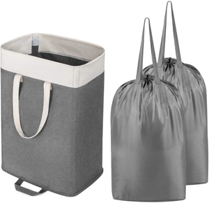 Large Collapsible Clothes Hamper Laundry Bags Detachable Clothing Laundry Basket