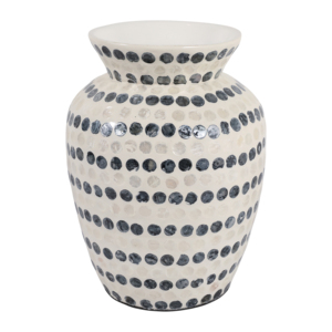 Vaso Decorativo Alto con Motivo a Pois Contemporaneo per Soggiorno e Ufficio - Product Image 1