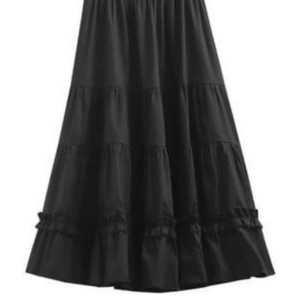 Jupe midi blanche en forme de A, jupe en tulle pour femme printemps/été, jupe plissée mignonne et amincissante, jupe à volants. - Product Image 2