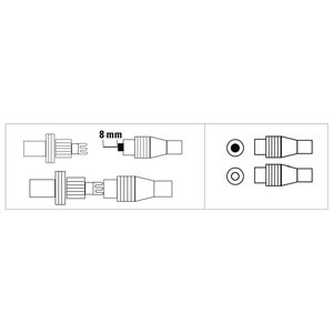 Coax Antenna Connector Set White 00205212 - Product Image 2