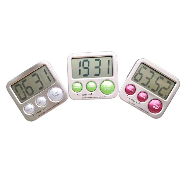Small mini indoor kitchen digital timer magnetic countdown up minute second led digital kitchen timer