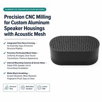 Boîtier en alliage d'aluminium pour audio HiFi haut de gamme, service d'usinage CNC, personnalisation OEM avec finition anodisée pour amplificateur haute puissance