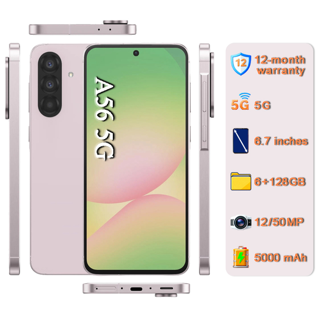 Hot Selling Original Mobile Phones A56 256GB [50MP Camera] [Dual SIM Card] Unlocked Global Version 5G Smartphone A+ Quality