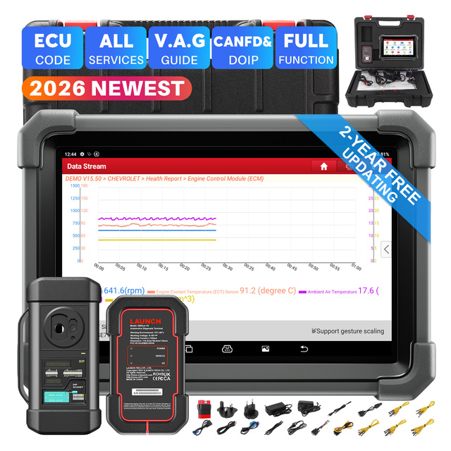 LAUNCH X431 IMMO PLUS 2026 Professional Car Key Programming with PROG3 Tool Bi-directional Automotive Scanner