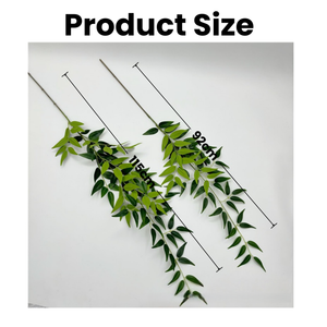 All'ingrosso simulazione reale tocco artificiale foglie finte verdi foglie artificiali di bambù foglie artificiali pianta - Product Image 2
