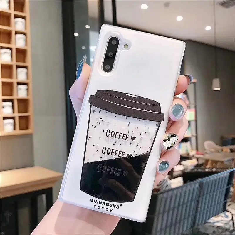 Coffee Phone Case For Samsung Galaxy S7 Edge S8 S9 S10 s20 Plus A3 A5 A7 J5 J7 2017 A6 A8 Note 8 9 10 Pro A51 A71 A81 A91 Cover