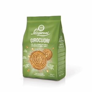 Lazzaroni Girocuori Galletas Crujientes Dulces de Miel 100% Integrales Sin Gluten 700g X 8 Unidades por Bolsa - Product Image 1