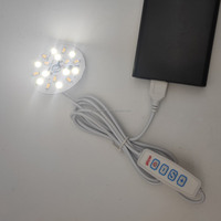 Moderno USB 5V Dual blanco SMD LED PCB Placa de luz 31mm 44mm 46mm 50mm 58mm con 1,5 m Cable USB Cable DIY fuente de luz nocturna